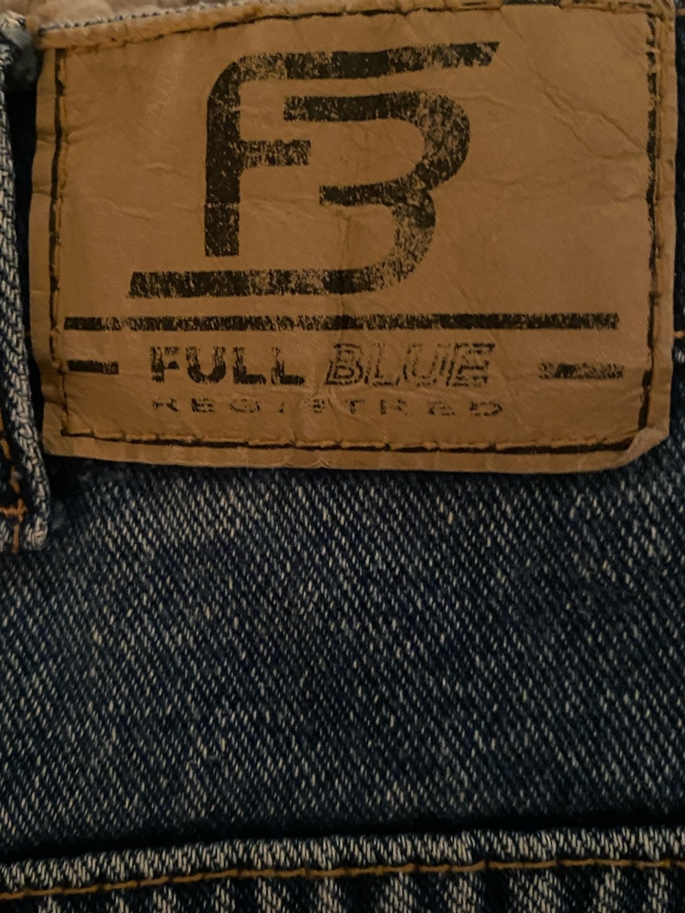 Full Blue Men's Straight Jeans in Classic Blue Denim, 36x32 - Picture 4 of 7